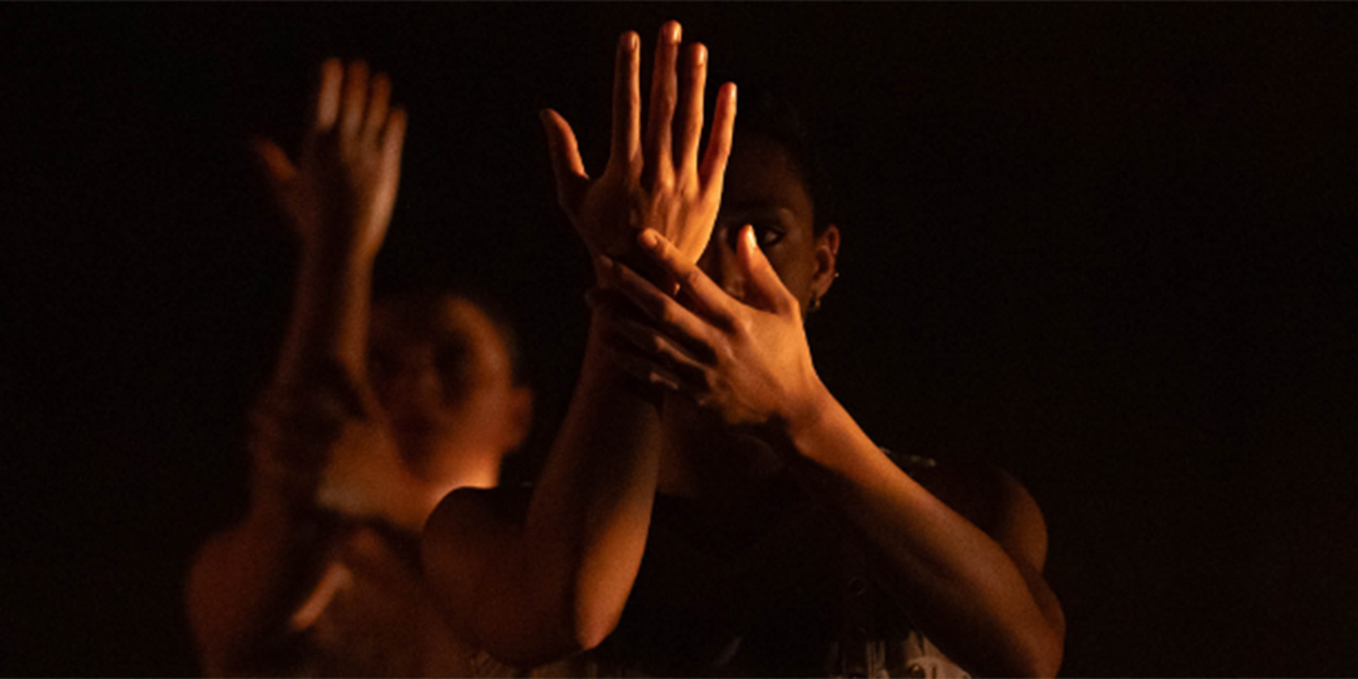 close up of two dancers