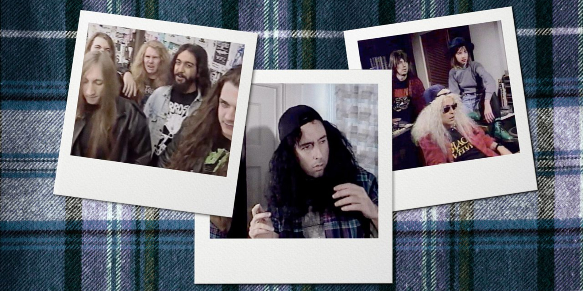 polaroid images of people in the grunge era