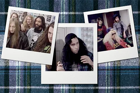 polaroid images of people in the grunge era