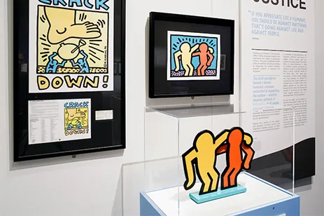 portion of haring exhibit