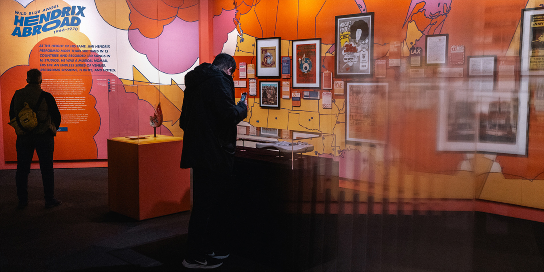 people in Hendrix exhibit