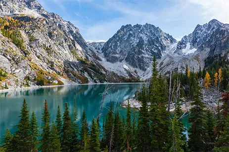 mountains & lake