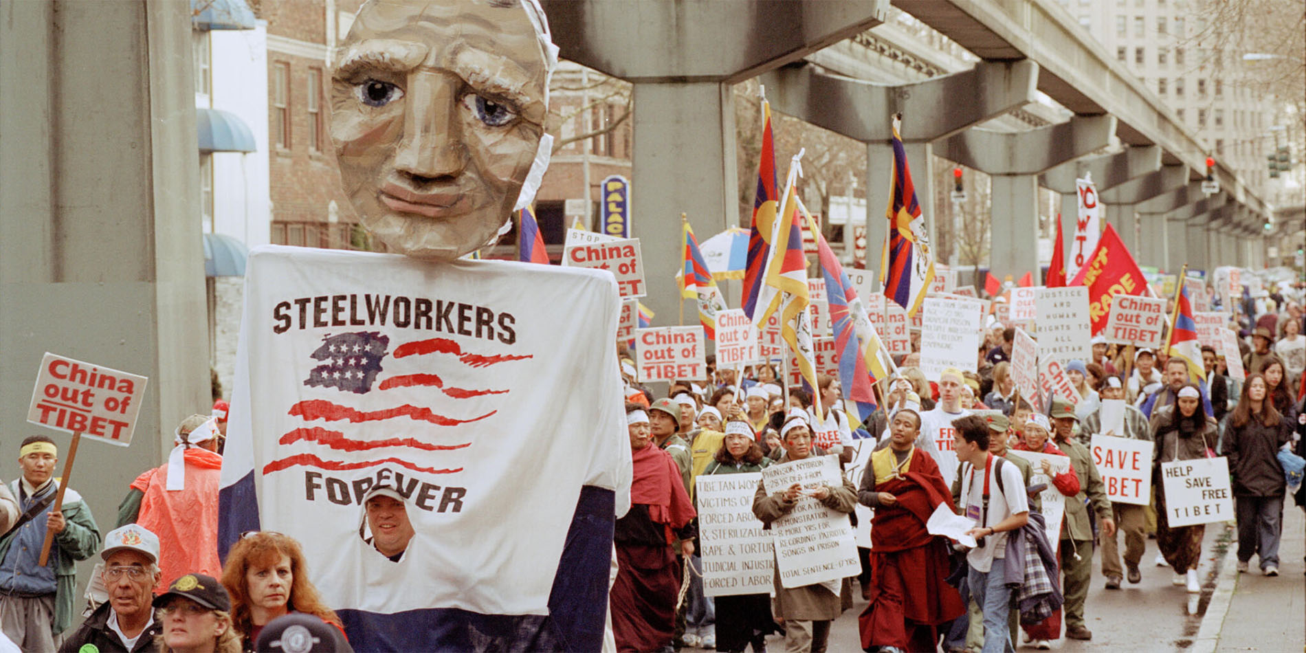 people at protest