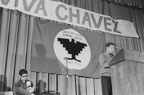 historic image of man delivering speech