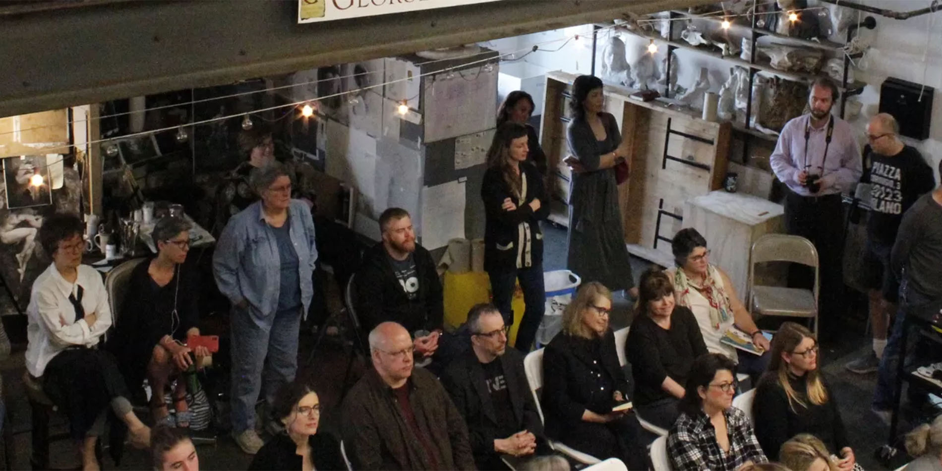 group of people listening to lecture