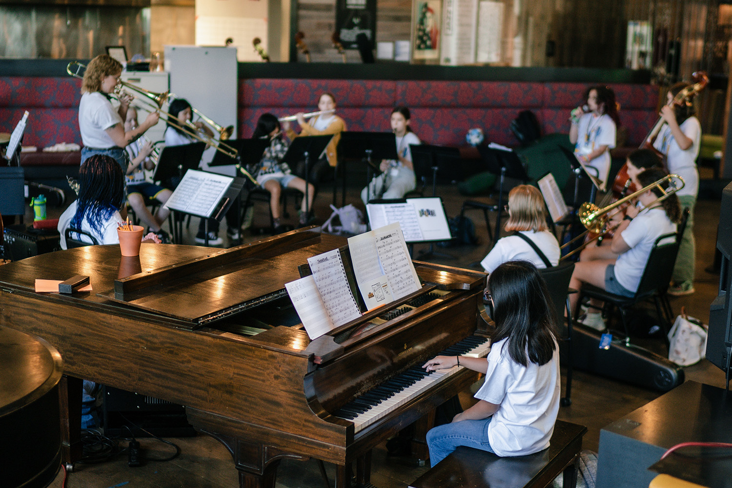 kids playing instruments